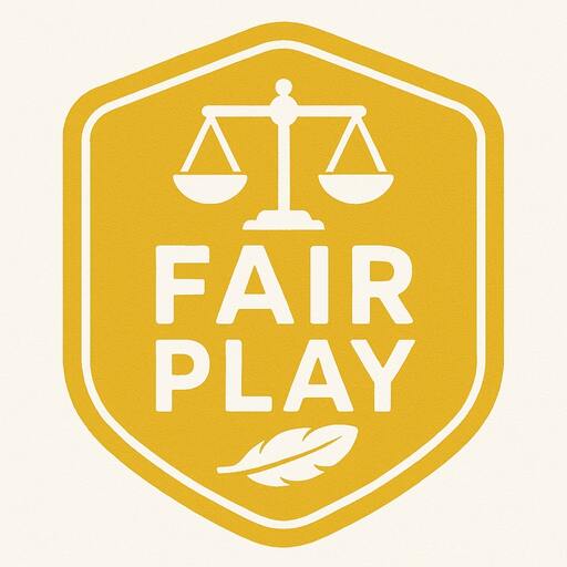 Badge that says fair play
