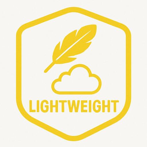 Badge that says lightweight