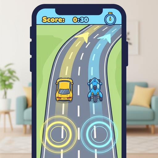 Lane helpers like subtle guides and tap rings
