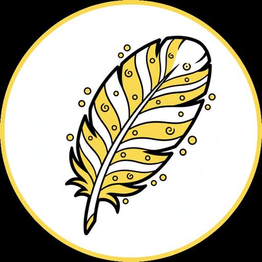 Decorative feather icon