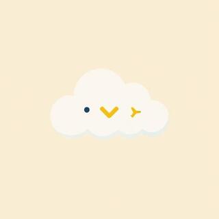 Soft cloud drifting above a lane indicating offline play