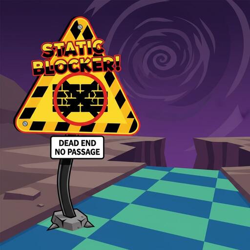 Warning sign near the lane edge