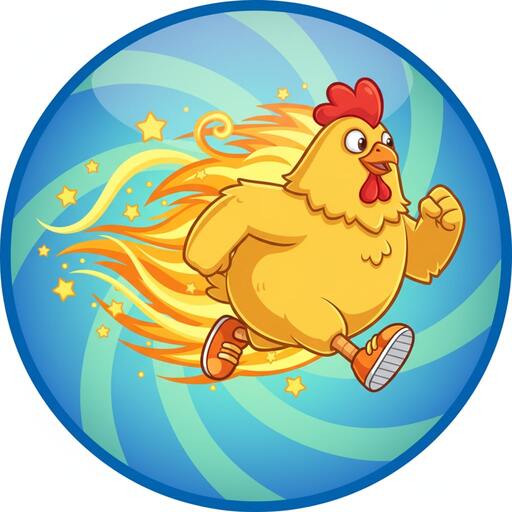 Speed lines trailing behind a sprinting character