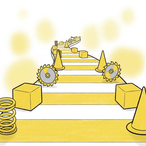 Clean lane sketch emphasizing clear silhouettes