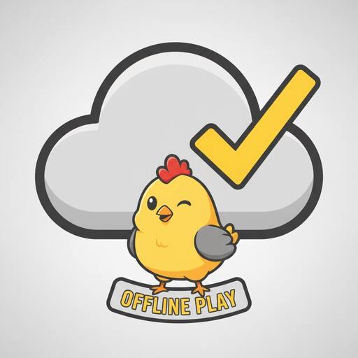 Cloud with a check mark for offline play