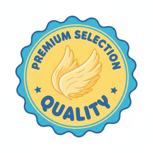 Feathered quality stamp illustration